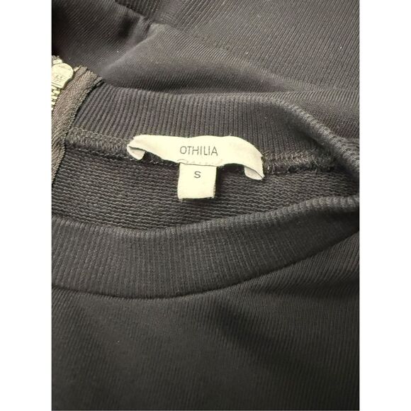 Anthropologie Othilia Imogen Women’s Small Black Eyelet Pullover Long Sleeve Top - Picture 10 of 11